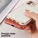 Cute Plating Love Heart Camera Lens Protection Silicone Soft iPhone Case