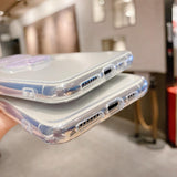 Candy Color Ring Holder Slide Lens Camera Protection Clear Soft Phone Case Back Cover for iPhone