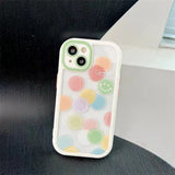 Cute Loveheart Camera Len Protector Silicone Shockproof Soft iPhone Case