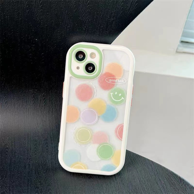 Cute Loveheart Camera Len Protector Silicone Shockproof Soft iPhone Case