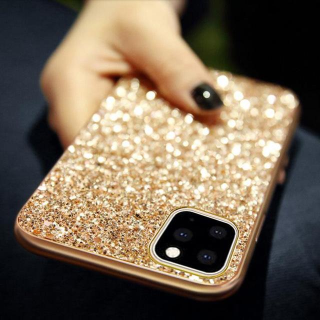 Luxury Bling Glitter Diamond Soft Phone Case Back Cover for iPhone