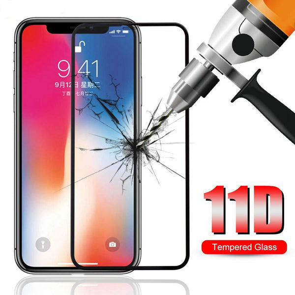 11D Full Protective Tempered Glass iPhone Screen Protector