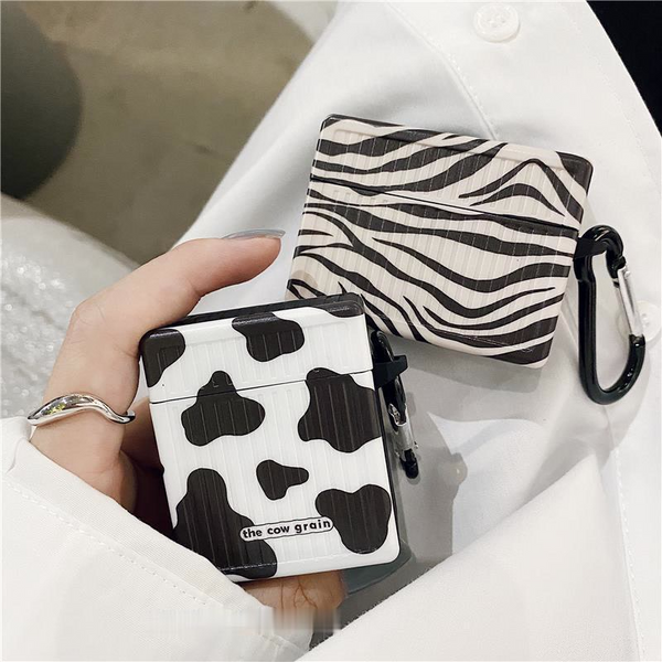 Fashion Cow Zebra Pattern AirPods Case