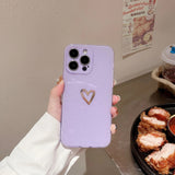 Cute Love Heart Glitter Bling Sparkling Clear Soft iPhone Case