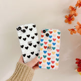 Cute Love Heart Clear Soft iPhone Case