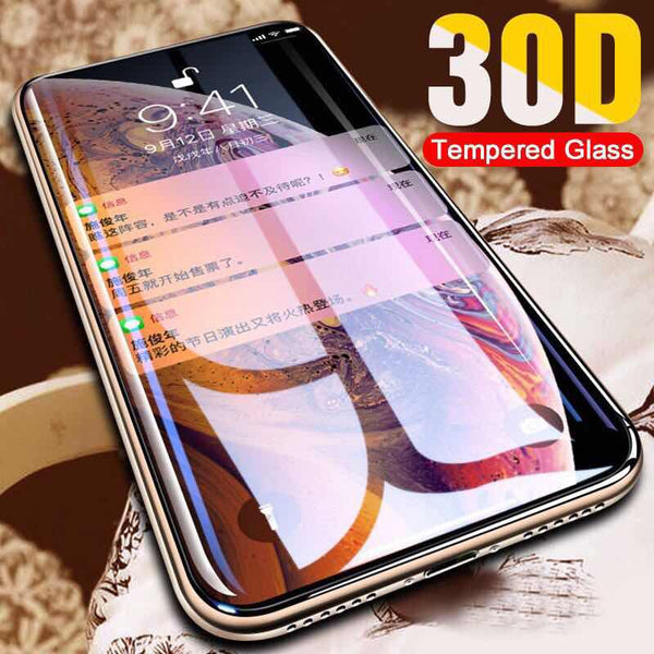 30D Curved Edge Tempered Glass iPhone Screen Protector