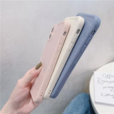 Simple Solid Color Soft Phone Case Back Cover for iPhone