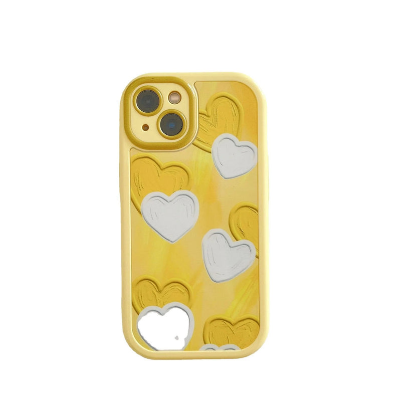 Cute Love Heart Soft iPhone Case