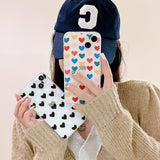Cute Love Heart Clear Soft iPhone Case