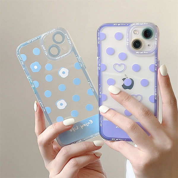 Wave Point Camera Lens Protective Shockproof Soft iPhone Case