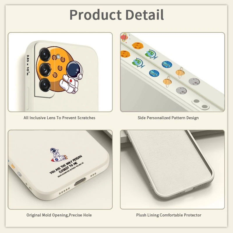 Cute Cartoon Astronaut Samsung Case