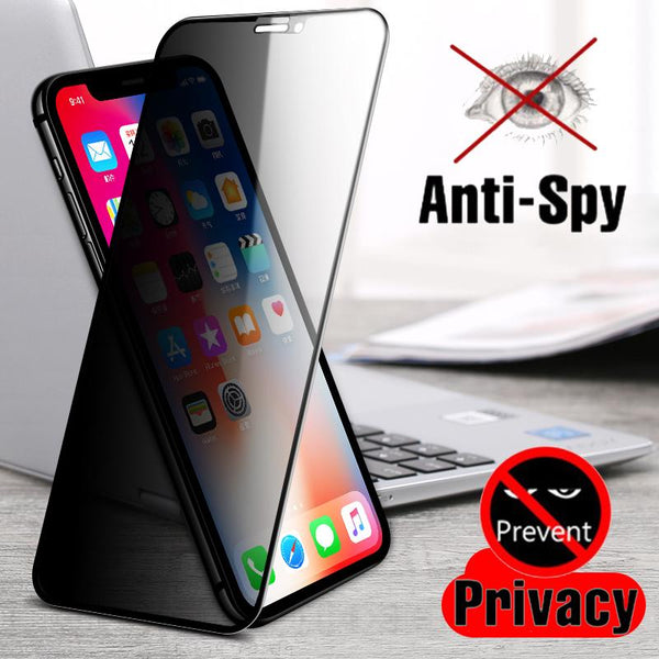 Anti Spy Glare Peeping Full Privacy Tempered Glass iPhone Screen Protector