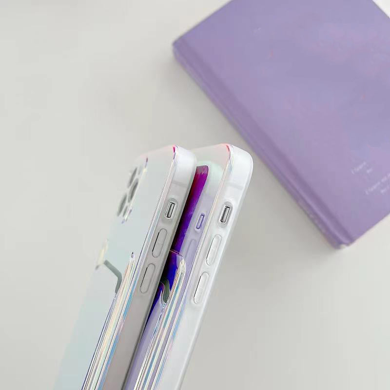 Laser Card Bag Shockproof Soft iPhone Case