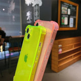 Luxury Laser Love Heart Clear Silicone Soft iPhone Case