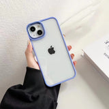 Solid Color Shockproof Clear Soft iPhone Case