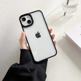Solid Color Shockproof Clear Soft iPhone Case