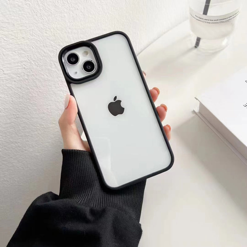 Solid Color Shockproof Clear Soft iPhone Case