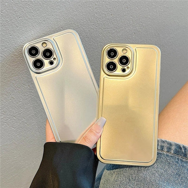 Electroplated Solid Color Plating Soft iPhone Case