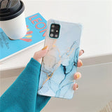 Luxury Marble Shockproof Silicone Samsung Case