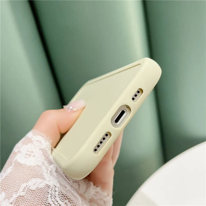Candy Color Silicone Soft iPhone Case
