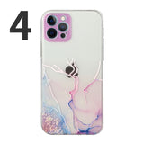 Fashion Marble Camera Lens Protection Shockproof Clear Soft iPhone Case