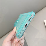 Card Holder Wallet Clear Silicone Samsung Case