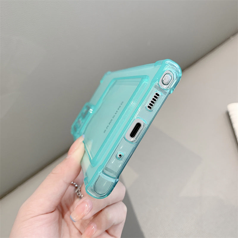 Card Holder Wallet Clear Silicone Samsung Case