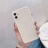 Simple Solid Color Soft Phone Case Back Cover for iPhone