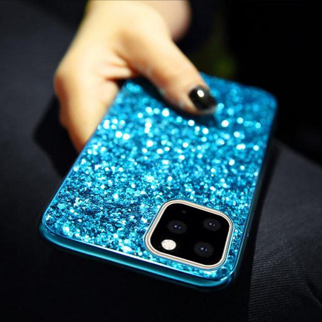 Luxury Bling Glitter Diamond Soft Phone Case Back Cover for iPhone