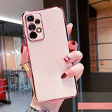 Luxury Plating Camera Lens Protection Silicone Samsung Case
