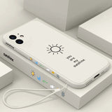 Solid Color Sunshine Silicone Protective Soft Phone Case Back Cover for iPhone