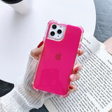 Candy Color Shockproof Bumper Soft Phone Case Back Cover for iPhone
