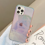 Cute Gradient Laser Clear Soft iPhone Case