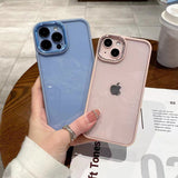 Solid Color Shockproof Clear Soft iPhone Case