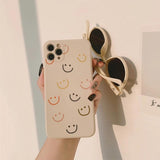 Colorful Fuuny Smiley Silicone Soft Phone Case Back Cover for iPhone