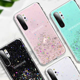 Luxury Glitter Star Clear Samsung Case