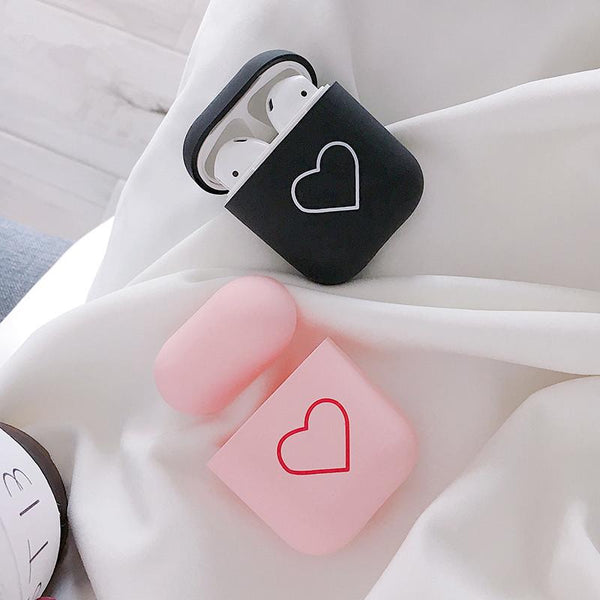 Cute Love Heart Airpods Case