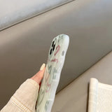 Cute Love Heart Curly Wave Frame Soft iPhone Case