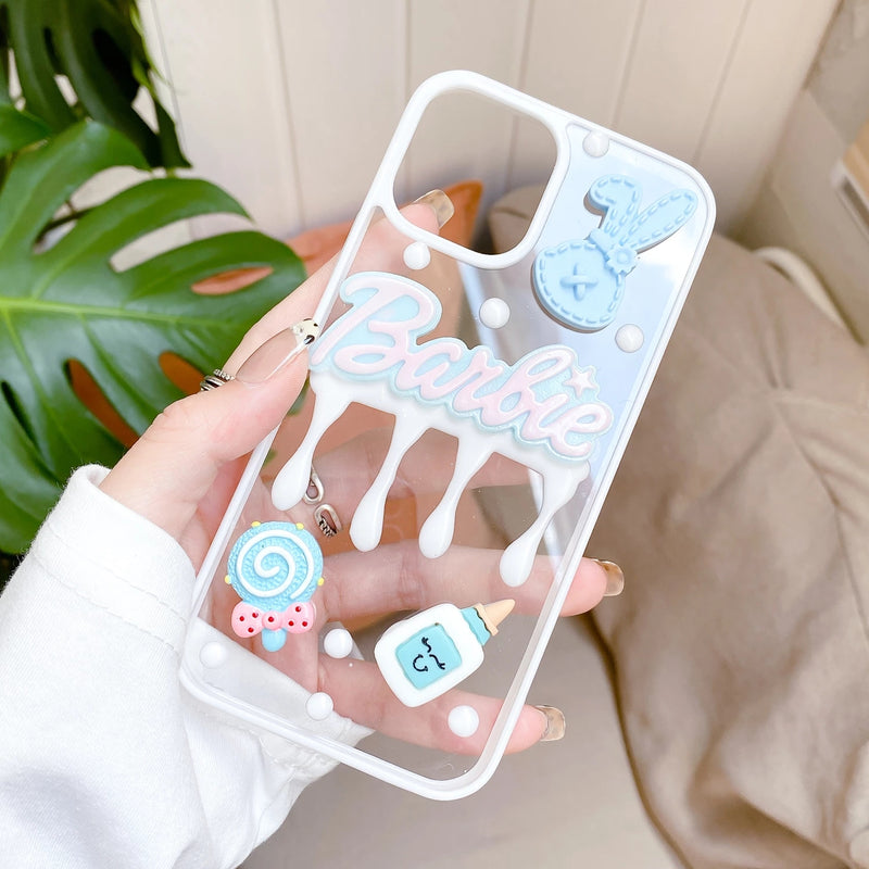 Cute Cartoon Candy Cream Clear Soft iPhone Case