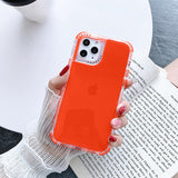 Candy Color Shockproof Bumper Soft Phone Case Back Cover for iPhone