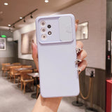 Slide Camera Lens Protector Liquid Silicone Samsung Case