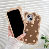 Cute 3D Cartoon Bear Paw Soft iPhone Case