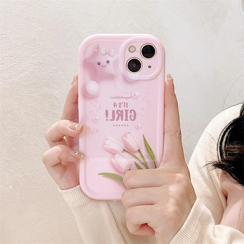 Cute Flower Floral Star Shockproof Soft iPhone Case