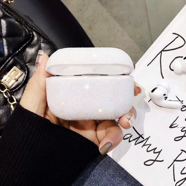 Bling Diamond Solid Color Soft AirPods Case