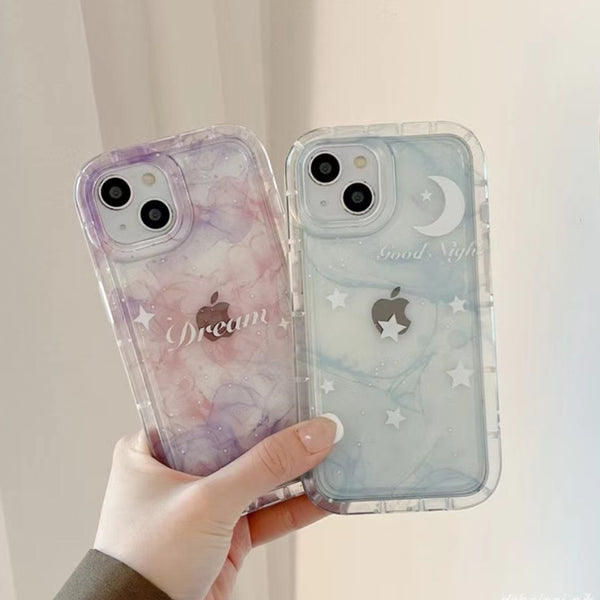 Cute Star Clear Silicone Shockproof Soft iPhone Case