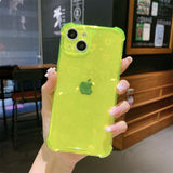 Luxury Laser Love Heart Clear Silicone Soft iPhone Case