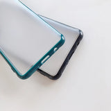 Cute Shockproof Matte Silicone Clear Samsung Case