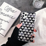 Retro Love Heart Clear Soft Phone Case Back Cover for iPhone
