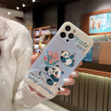 Blue-ray Panda Diamend Shockproof Soft iPhone Case