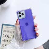 Candy Color Shockproof Bumper Soft Phone Case Back Cover for iPhone